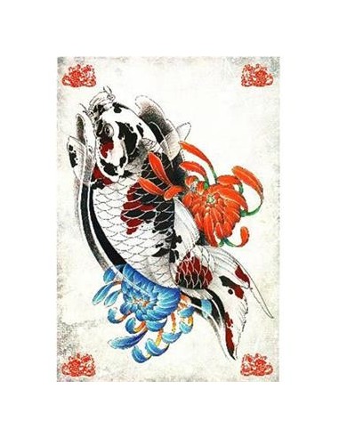 Tenglong Tattoo Flash Koi