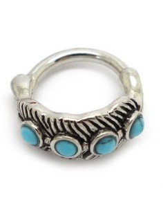 Anillo Oreja TURQUESAS