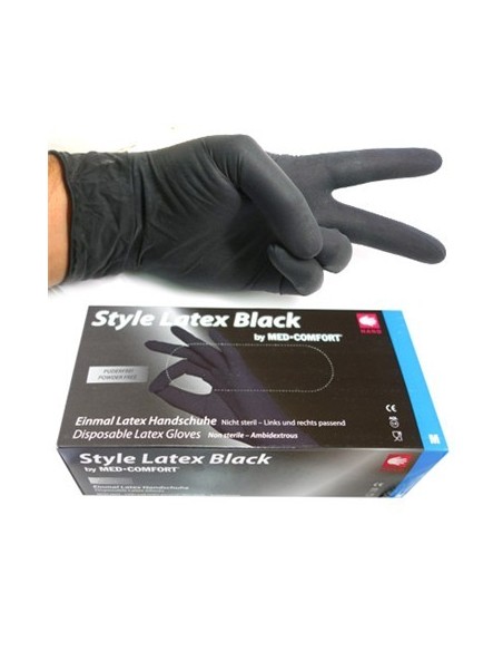 Guantes negros látex de Style Latex Black