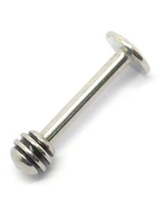 Labret con bolas con muescas