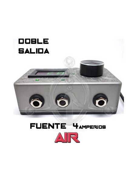 Fuente de aluminio grabado
