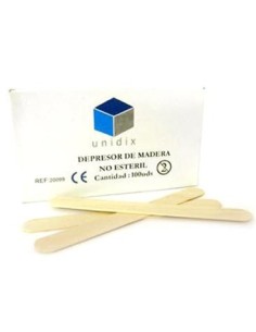 Depresor de madera.