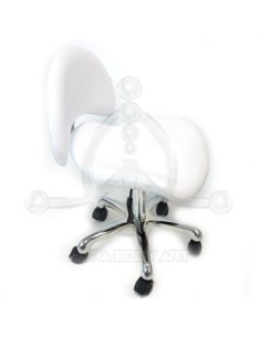 Taburete con Respaldo BLANCO