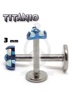 Labret ROSCA INTERNA - 3 Ópalos