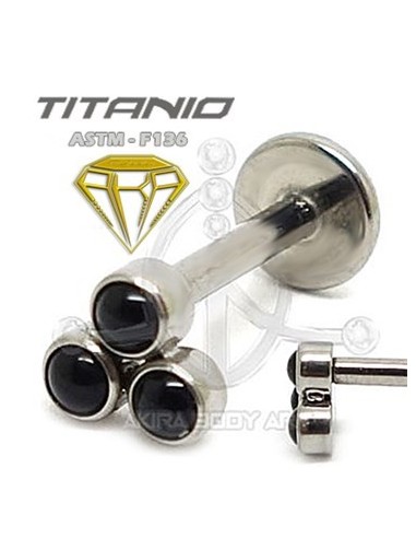 Labret titanio ROSCA INTERNA ? Joyas negras