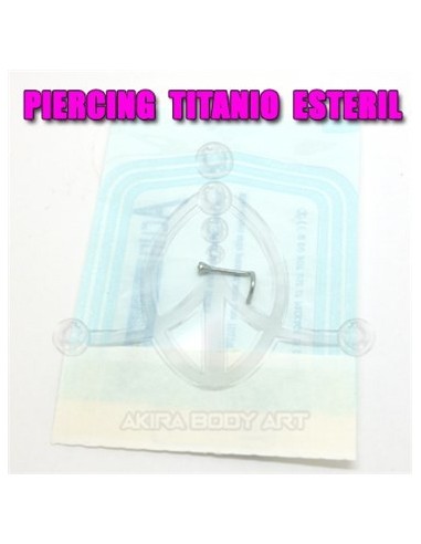 Nostril titanio con Joya (ESTERIL)