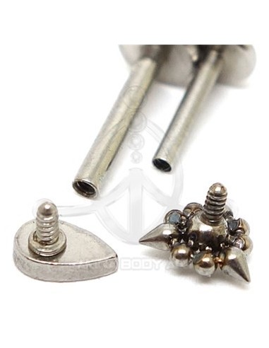 Labret Lágrima joyas (Rosca interna)