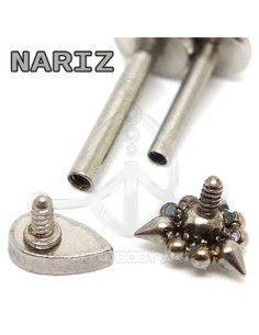 Labret Triangulo Bolas y Pincho (Rosca interna) 2