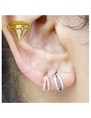 Aro segmentado 2 aros - joyas