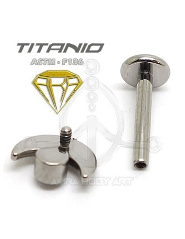 Labret Luna Joya (Titanio Rosca interna)