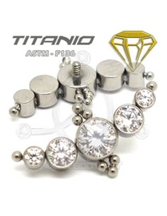 Repuesto  LUNA DE CRISTAL con Bolas - Titanio