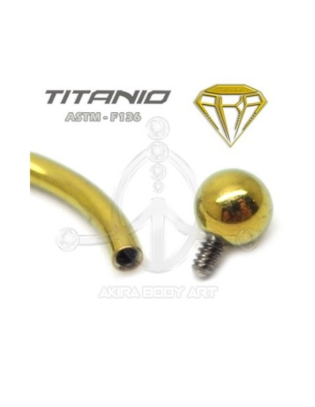 Minibanana Titanio R. Interna. ANOD. ORO