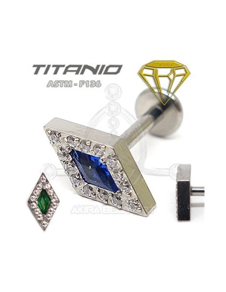 Labret Rombo joyas y Esmeralda