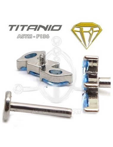 Labret pétalos joyas ? Titanio Ros. Interna