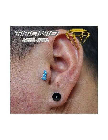 Labret pétalos joyas ? Titanio Ros. Interna
