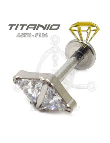 Labret Rombo Joyas ? Titanio Rosca Interna