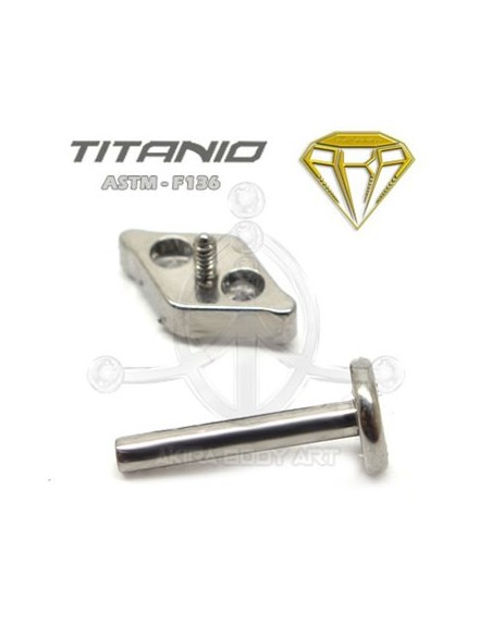 Labret Rombo Joyas ? Titanio Rosca Interna