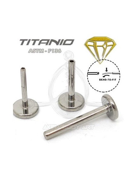 Barra PUSH-PIN con forma de Labret