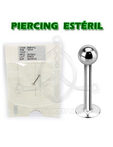Labret de acero 316L (ESTÉRIL)