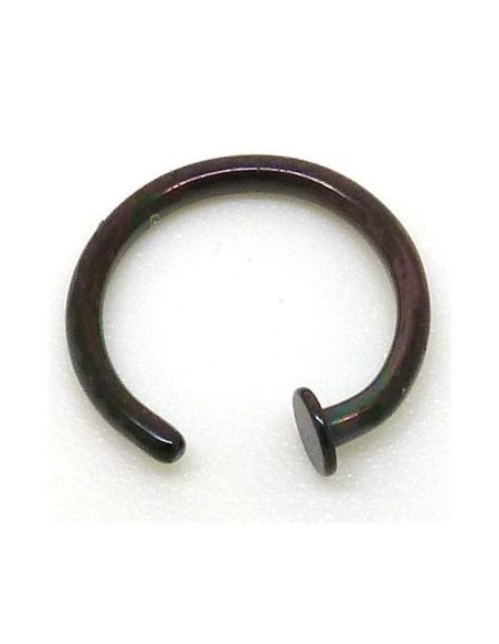 Aro flexible negro con chapa