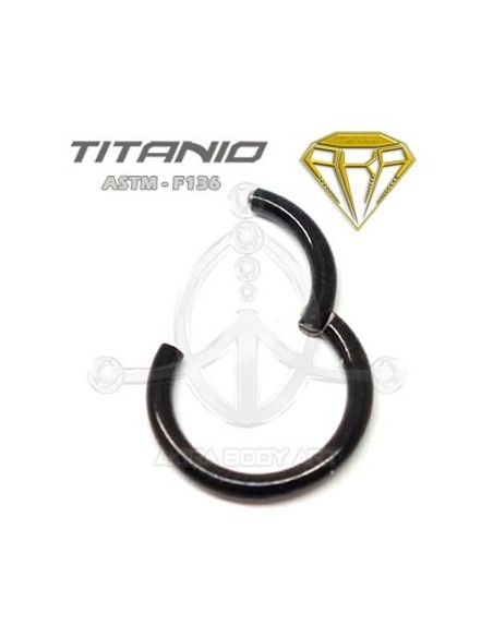 Aro Segmentado Bisagra NEGRO - TITANIO