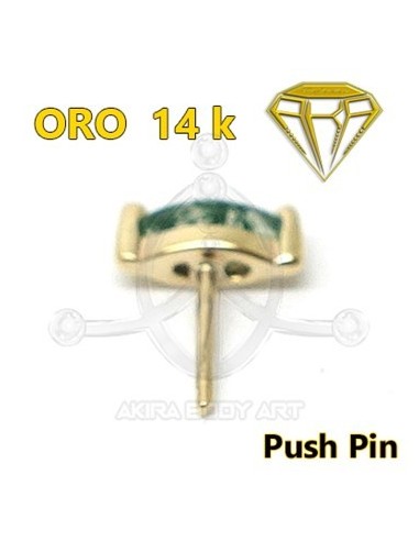 Repuesto PUSH IN agata Pétalo - 14K