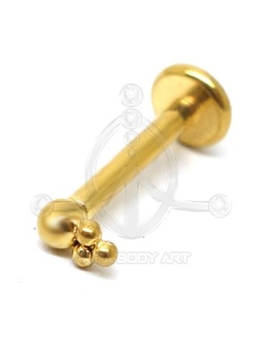 Labret con 3 Bolas (Rosca interna)