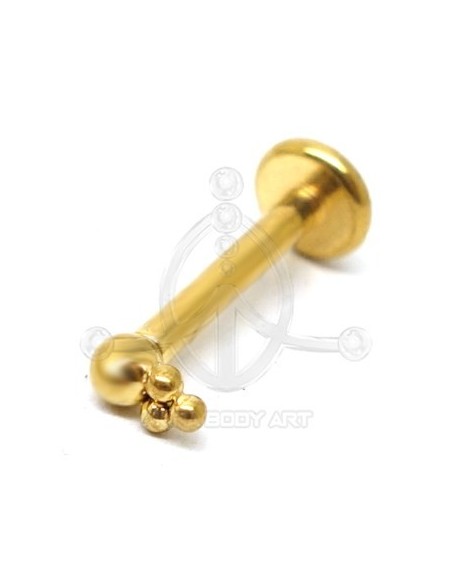 Labret con 3 Bolas (Rosca interna)