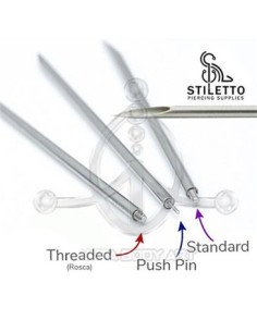 Stiletto - Aguja america con conexión de guia