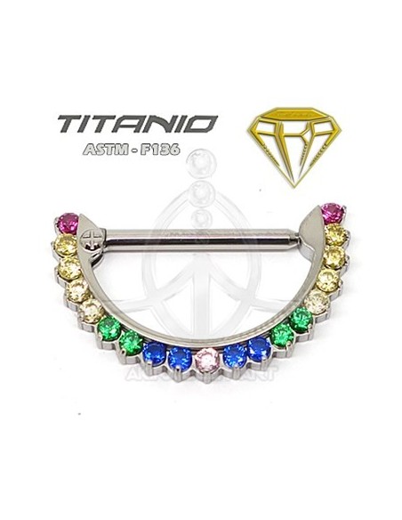 Pezonera Titanio Joyas Multicolor