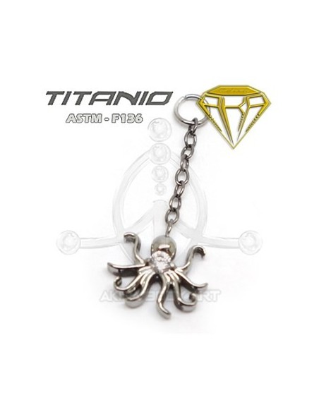 CHARM para Aro - Pulpo colgante