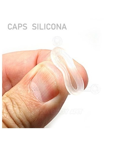 Caps silicona color blanco