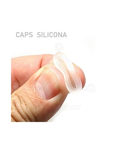 Caps silicona color blanco