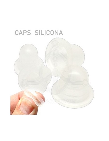 Caps silicona color blanco