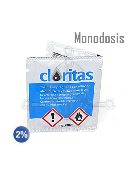 Toallita de clorhexidina monodosis