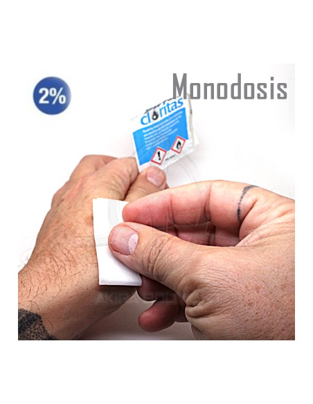 Toallita de clorhexidina monodosis