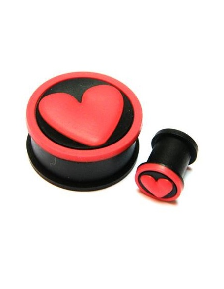 Dilatación de silicona corazón rojo