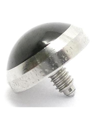 Repuesto microdermal piedra negra de 5mm